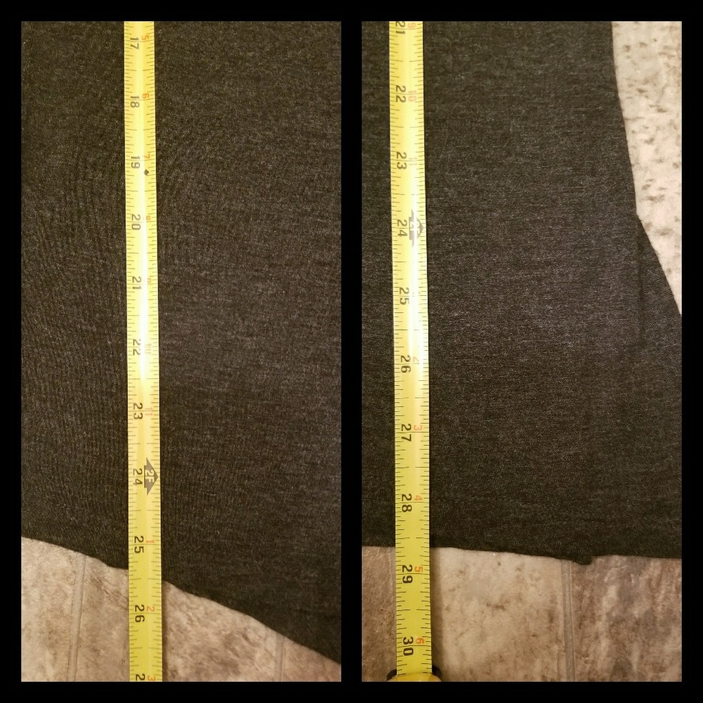 Gray Asymmetrical Loose Vanity T-Shirt Sz S 🆕️WOT - Picture 7 of 8